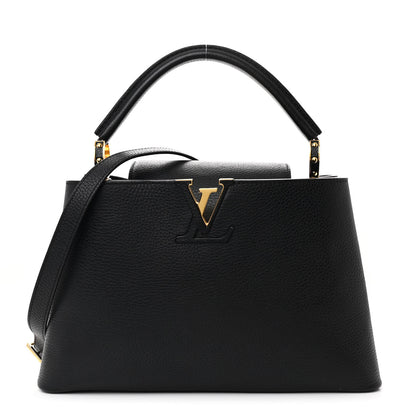 Louis Vuitton Taurillon Capucines PM Black 1 of 11