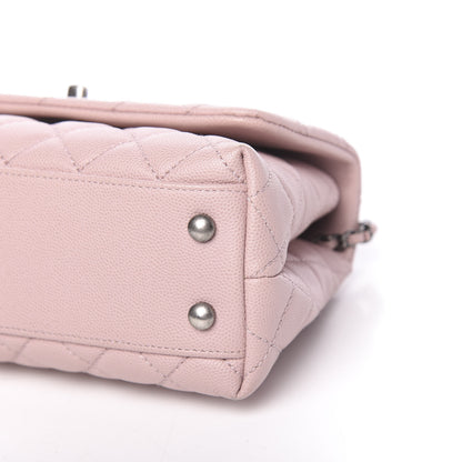 Chanel Caviar Quilted Mini Coco Handle Flap Pink 10 of 11