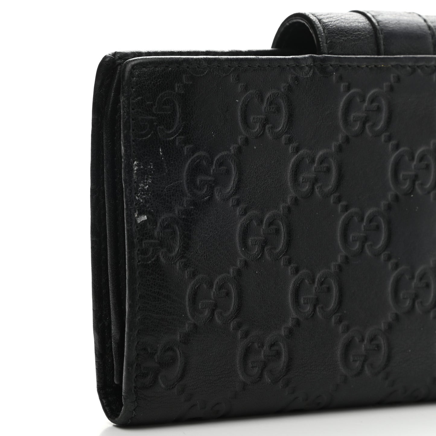 Guccissima Ladies Web Long Wallet Black