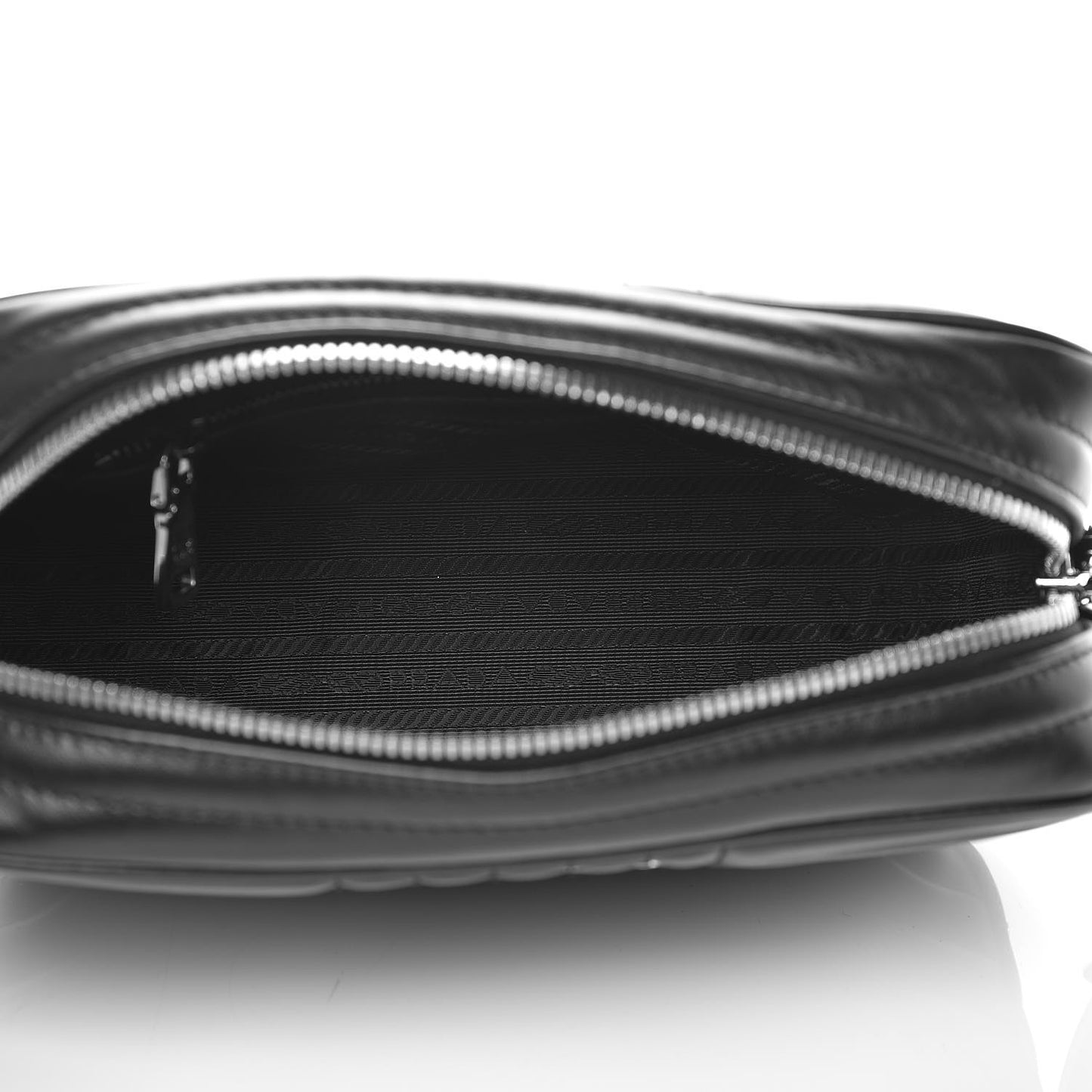 Soft Calfskin Diagramme Crossbody Bag Black