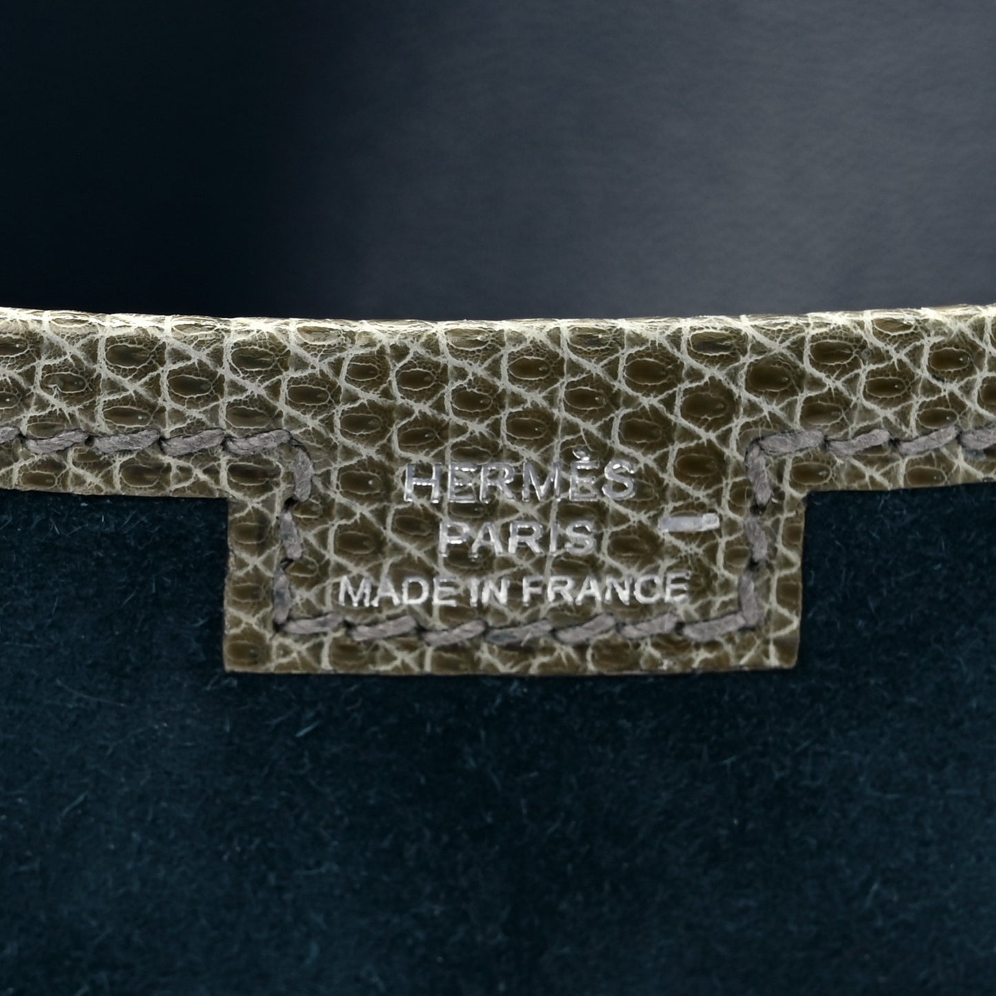 Veau Doblis Lizard Jige Elan 29 Clutch Bleu Ocean
