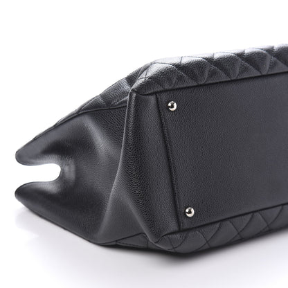 Chanel Caviar Quilted XL Grand Shopping Tote GST Black 6 of 10