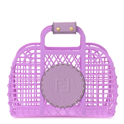 Fendi Recycled Plastic Vitello Liberty Matte Small Fendi Basket Violetta 1 of 11