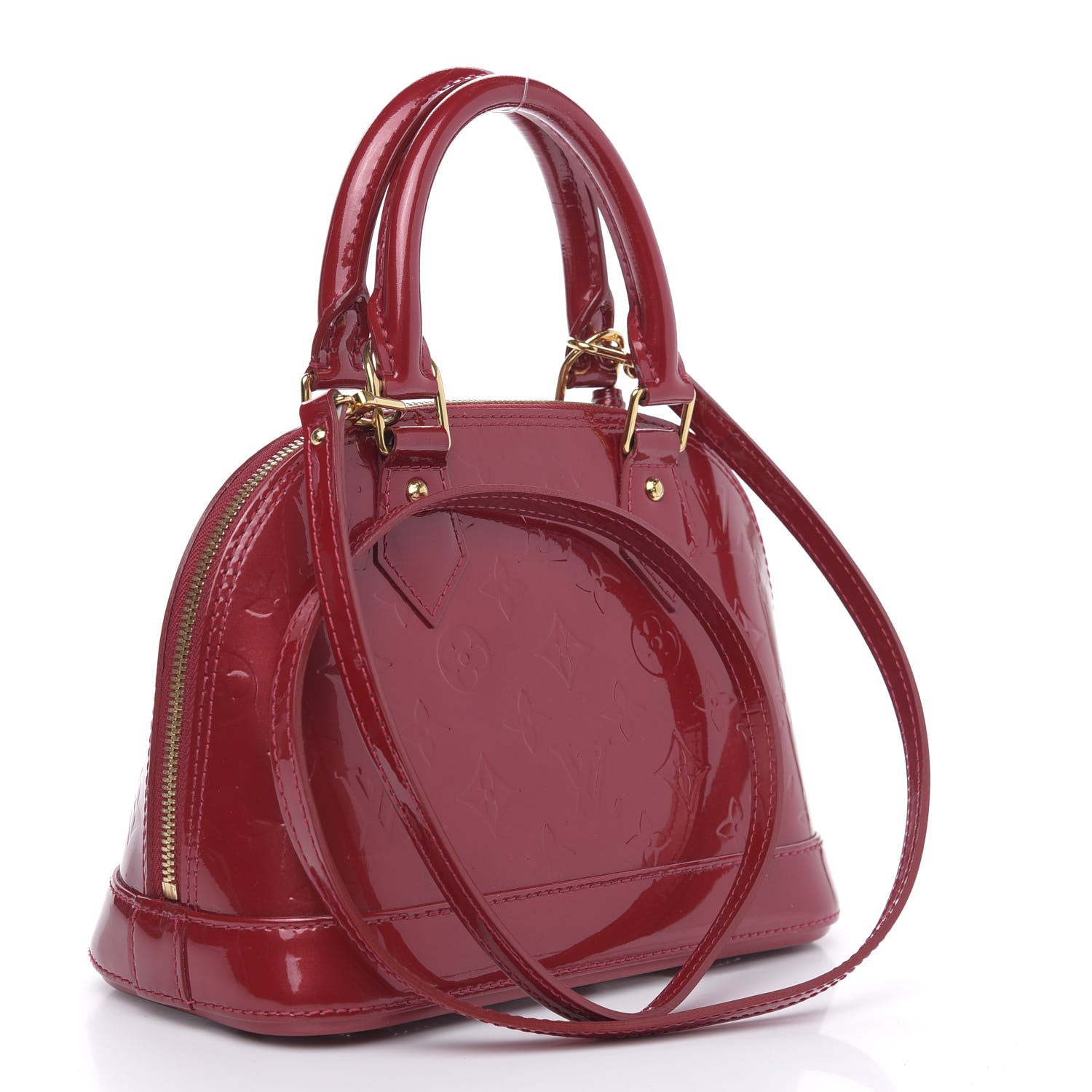 Louis Vuitton Vernis Alma BB Pomme D'Amour 3 of 8