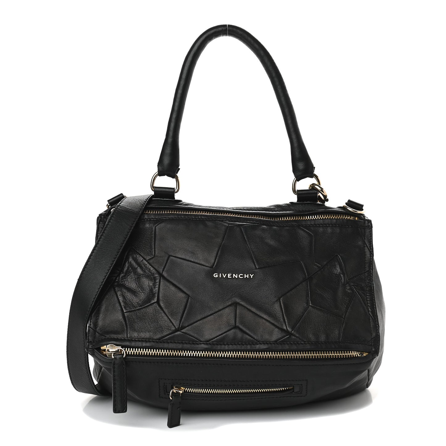 Lambskin Patchwork Medium Pandora Black