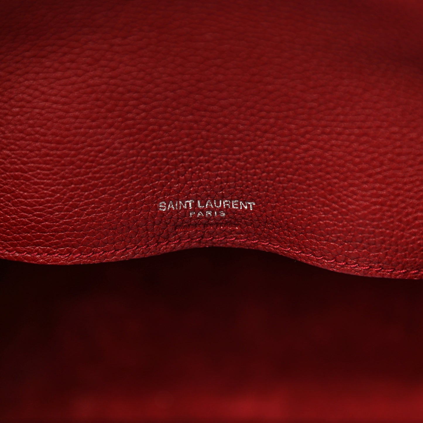 Grained Calfskin Small Supple Sac De Jour Dark Pallisandre