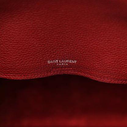 Saint Laurent Grained Calfskin Small Supple Sac De Jour Dark Pallisandre 7 of 17