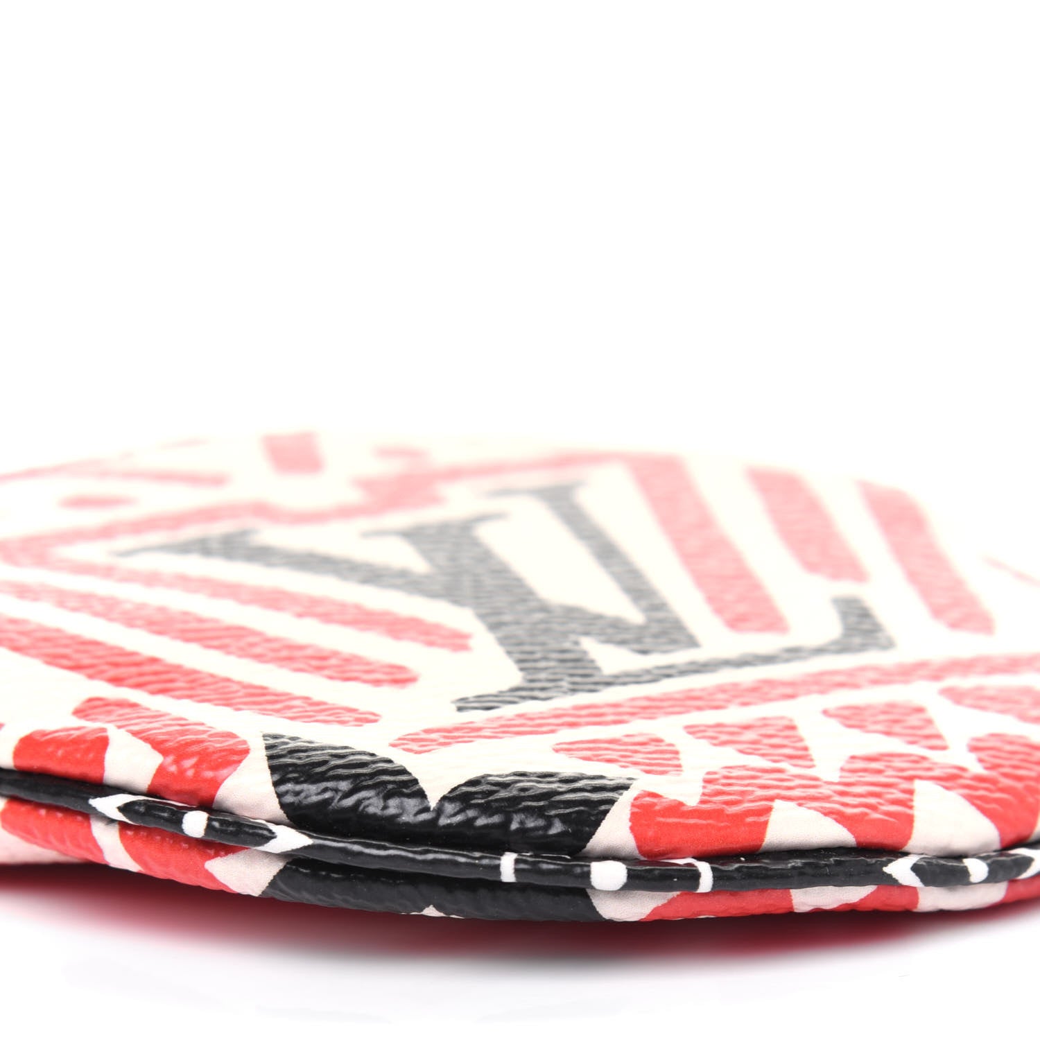 Louis Vuitton Monogram Giant Crafty Round Coin Purse Creme Rouge 8 of 10