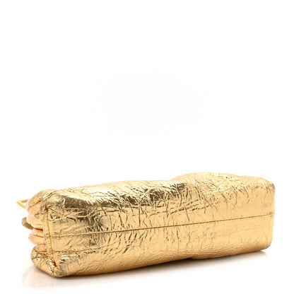 Bottega Veneta Metallic Crushed Calfskin The Mini Pouch Gold 4 of 12