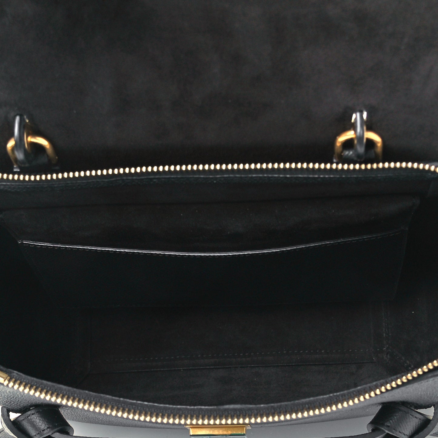 Grained Calfskin Micro Belt Bag Black