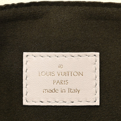 Louis Vuitton Lambskin Embossed Monogram Coussin PM Beige Cream 7 of 11