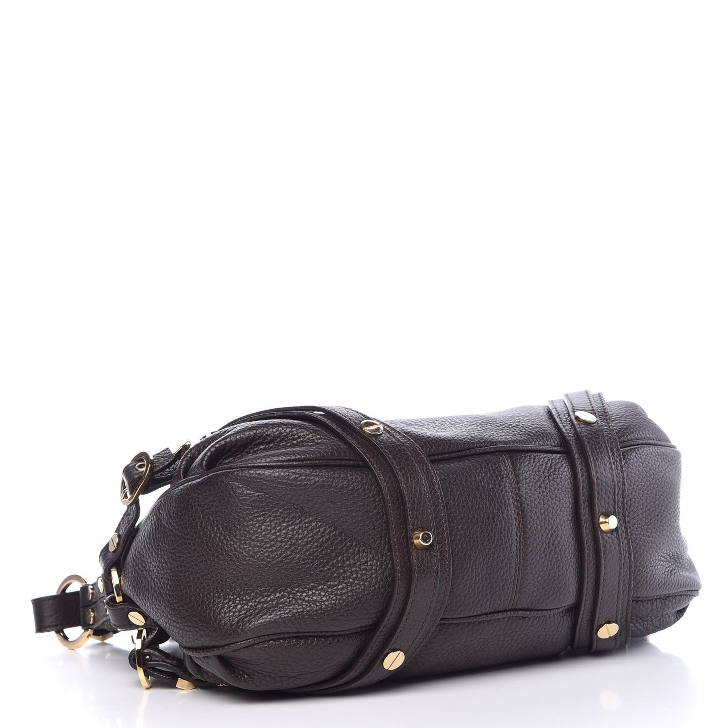 Calfskin Shoulder Bag Brown