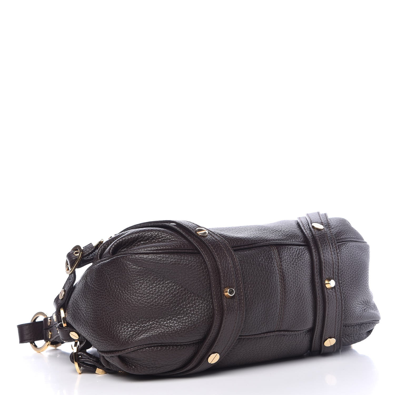 Versace Calfskin Shoulder Bag Brown 4 of 7