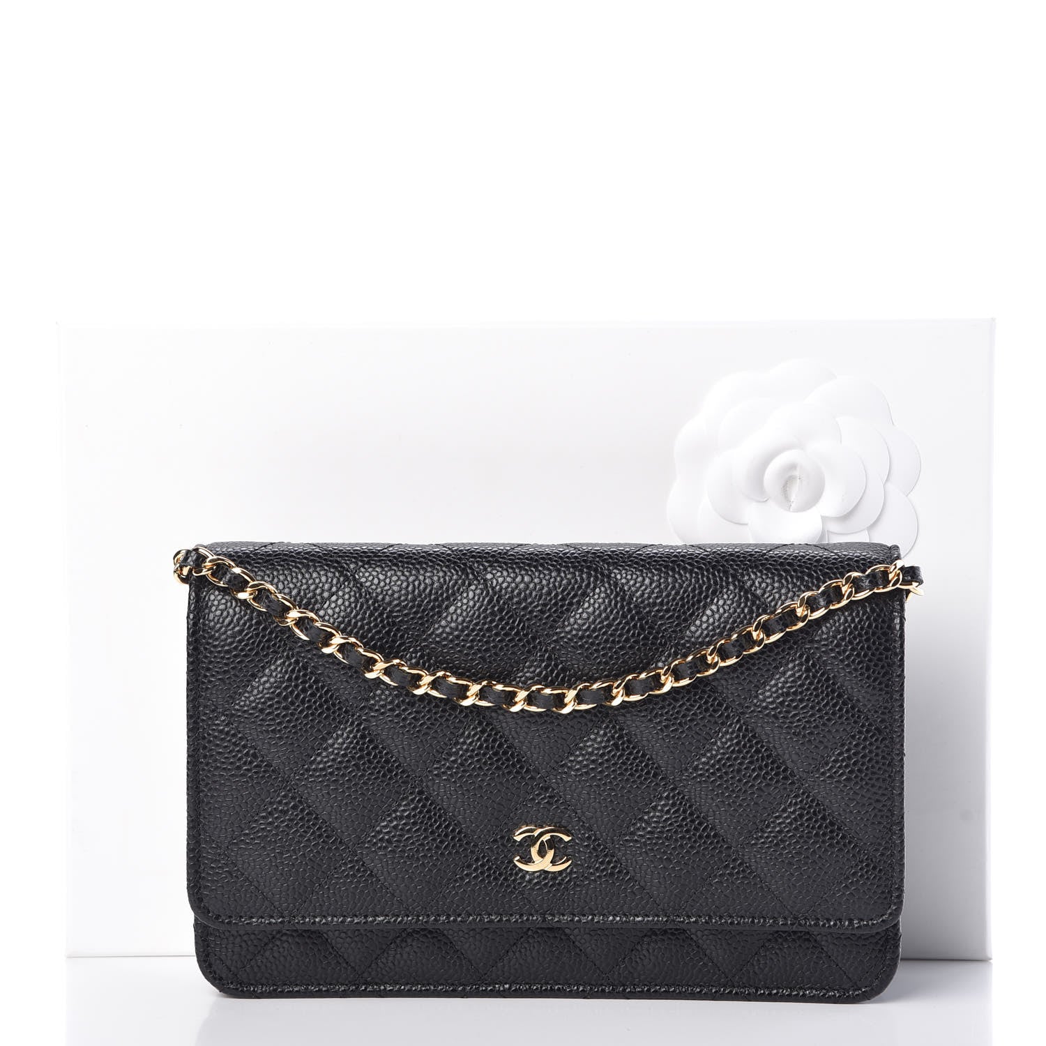 Chanel Caviar Quilted Wallet On Chain WOC Black 11 of 11