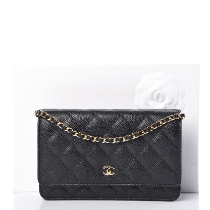 Chanel Caviar Quilted Wallet On Chain WOC Black 11 of 11