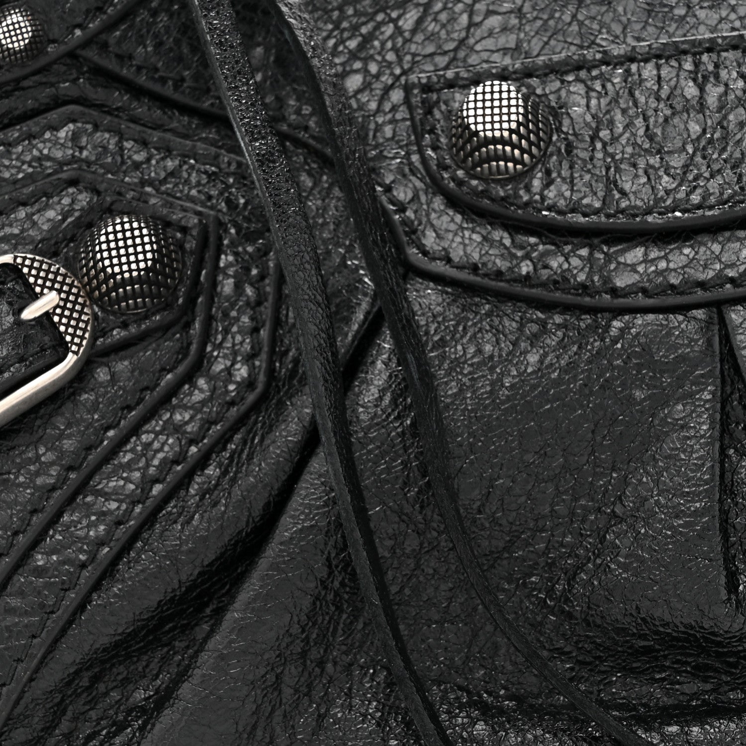 Balenciaga Agneau Arena Le Cagole Shoulder Bag XS Black 8 of 10