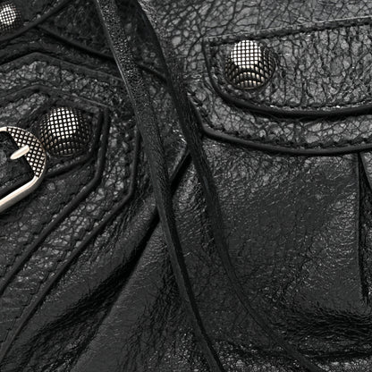 Balenciaga Agneau Arena Le Cagole Shoulder Bag XS Black 8 of 10