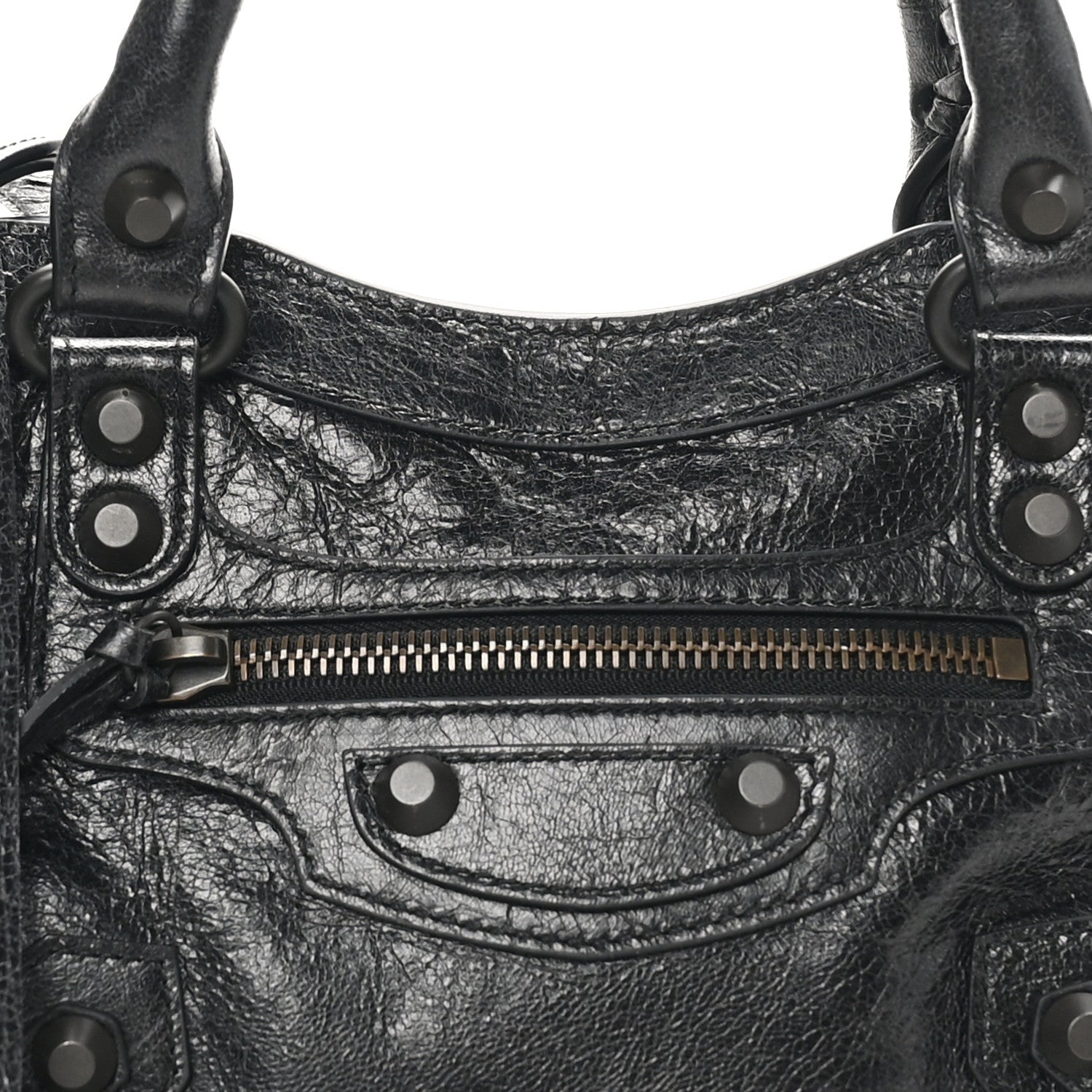 Balenciaga Agneau Arena Classic Hardware Le City Mini  Black 8 of 10