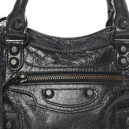 Balenciaga Agneau Arena Classic Hardware Le City Mini  Black 8 of 10