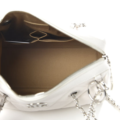 Chanel Calfskin Quilted Small CC Bowling Bag White 6 of 11