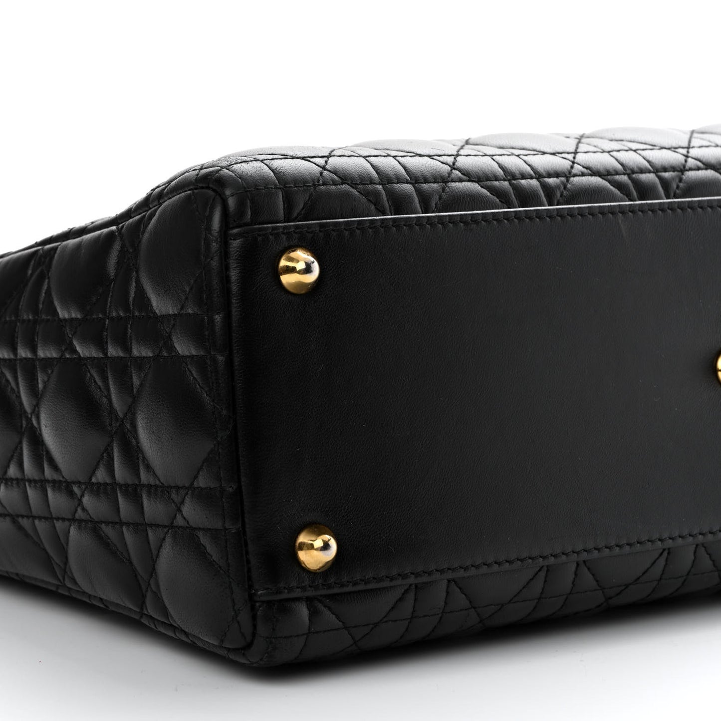 Lambskin Cannage Large Lady Dior Black