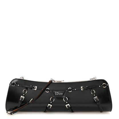 Christian Dior Glazed Calfskin Bondage Clutch Black 1 of 10