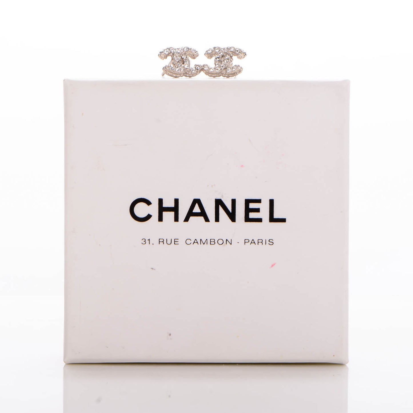 Crystal Timeless CC Earrings Silver