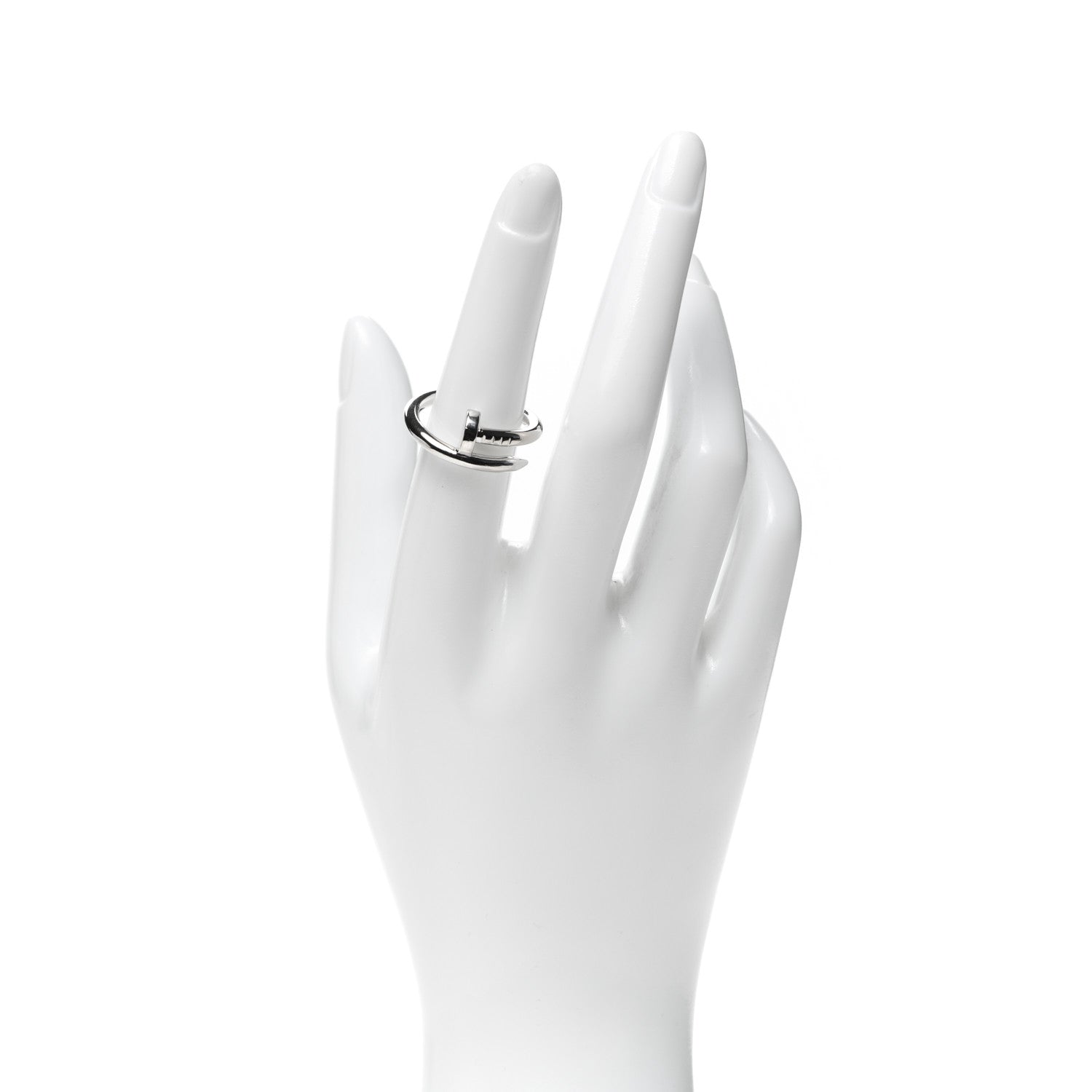 Cartier 18K White Gold Juste Un Clou Ring 56 7.5 2 of 4