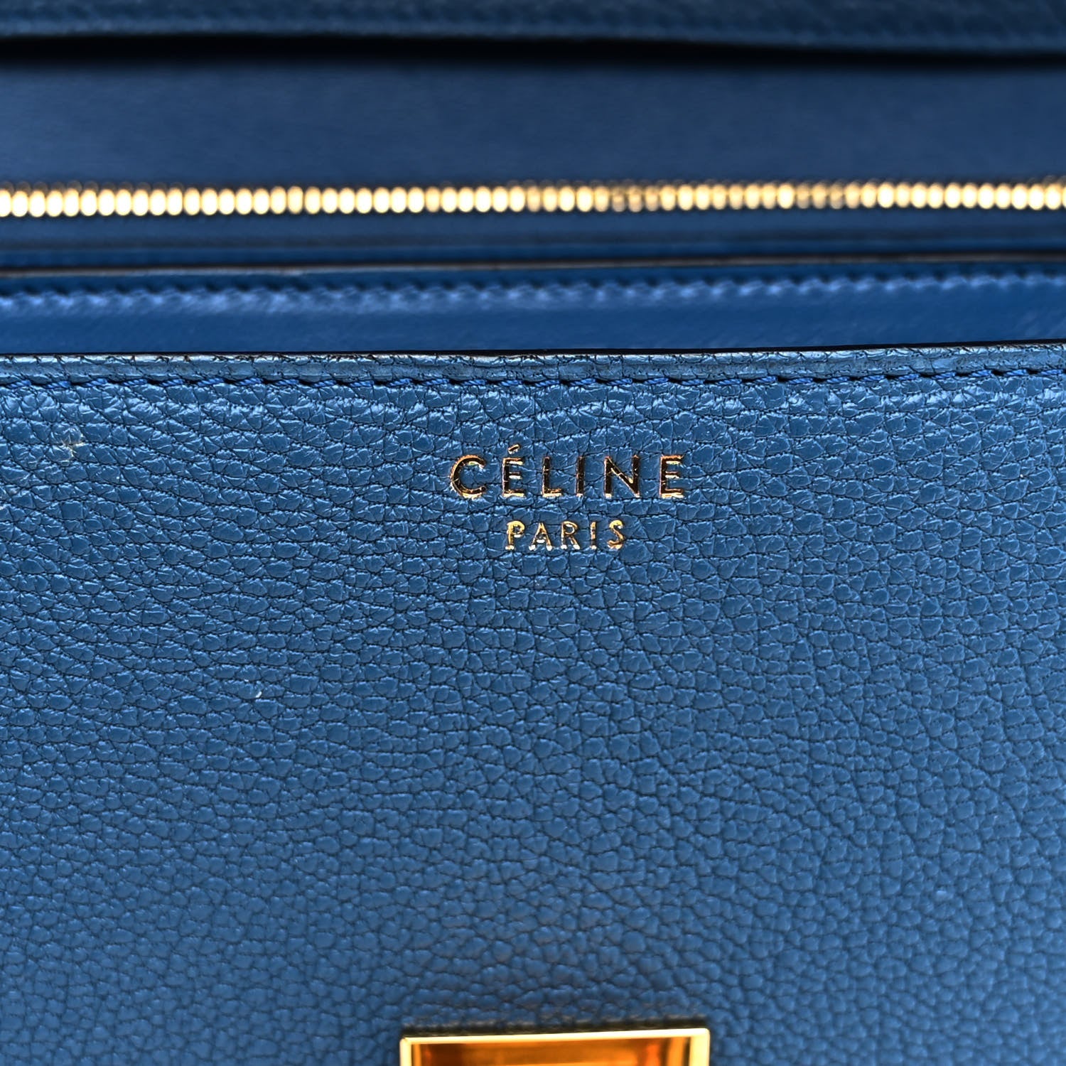 Celine Goatskin Medium Classic Box Flap Bag Deepsea 7 of 13