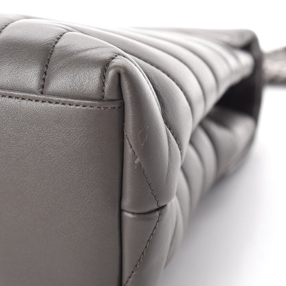 Saint Laurent Calfskin Y Quilted Monogram Medium Loulou Chain Satchel Earth 13 of 14