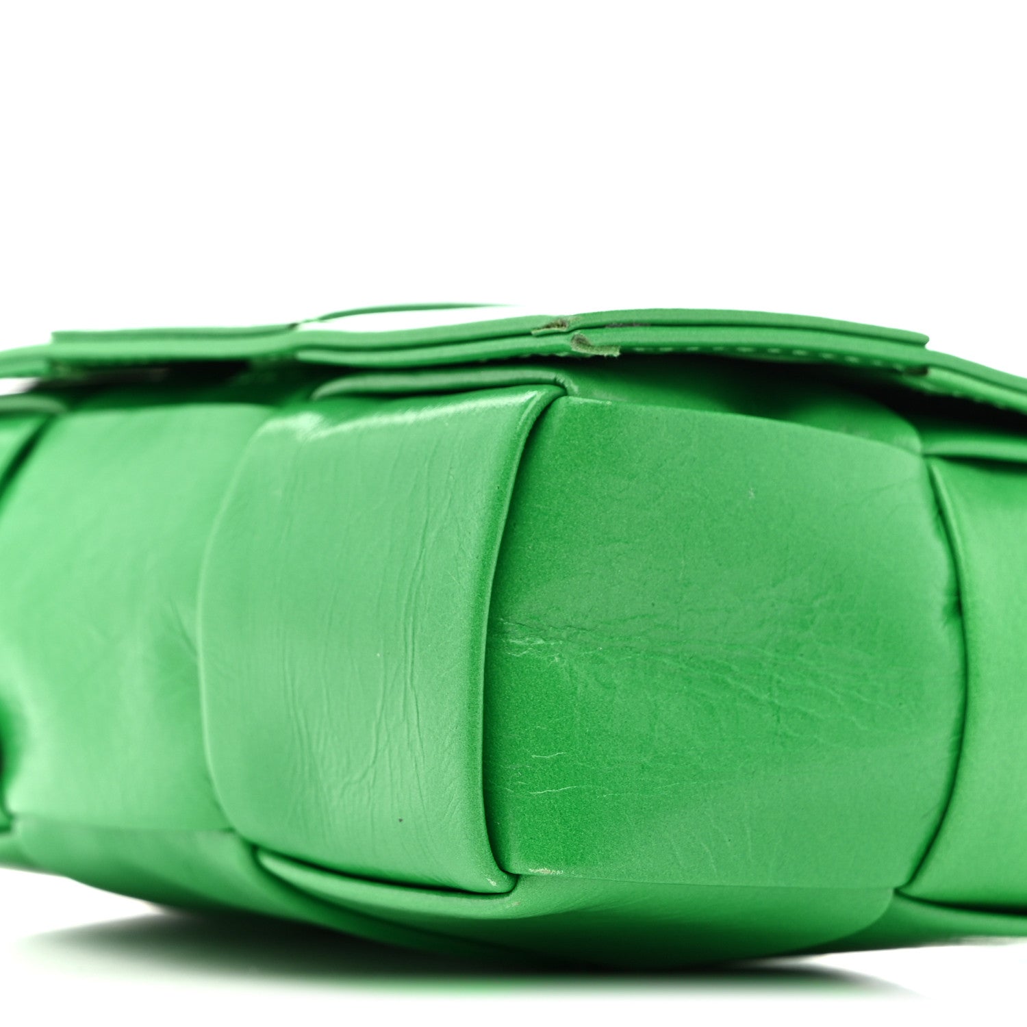 Bottega Veneta Crinkled Lambskin Maxi Intrecciato Extra Mini Cassette Crossbody Bag Parakeet 10 of 14