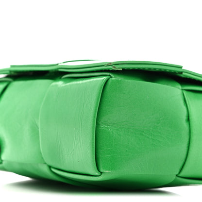 Bottega Veneta Crinkled Lambskin Maxi Intrecciato Extra Mini Cassette Crossbody Bag Parakeet 10 of 14