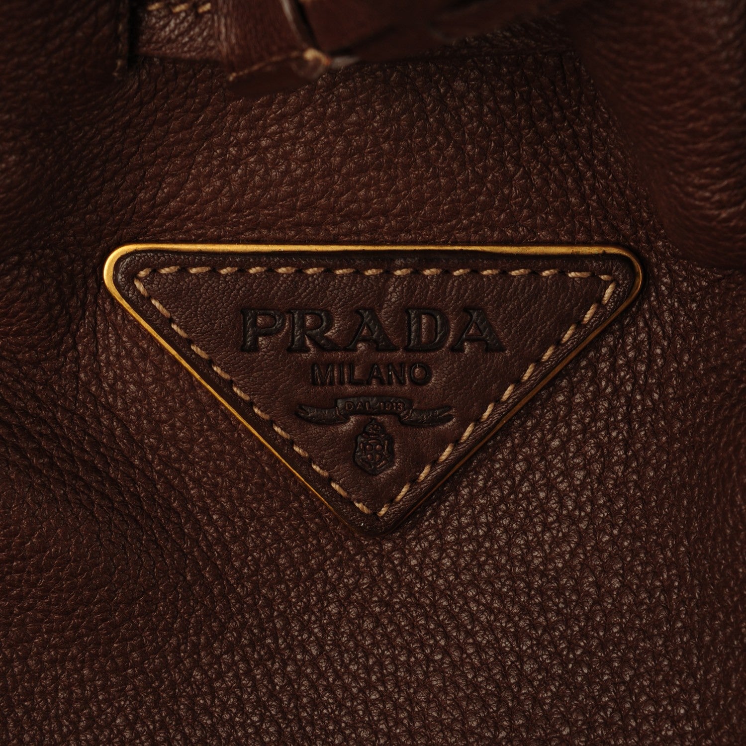 Prada Cervo Drawstring Shoulder Bag Bruciato 6 of 8