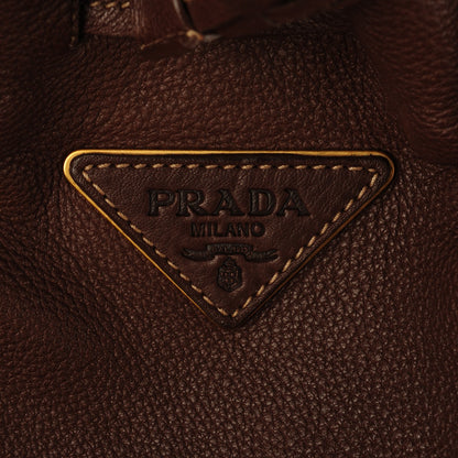 Prada Cervo Drawstring Shoulder Bag Bruciato 6 of 8