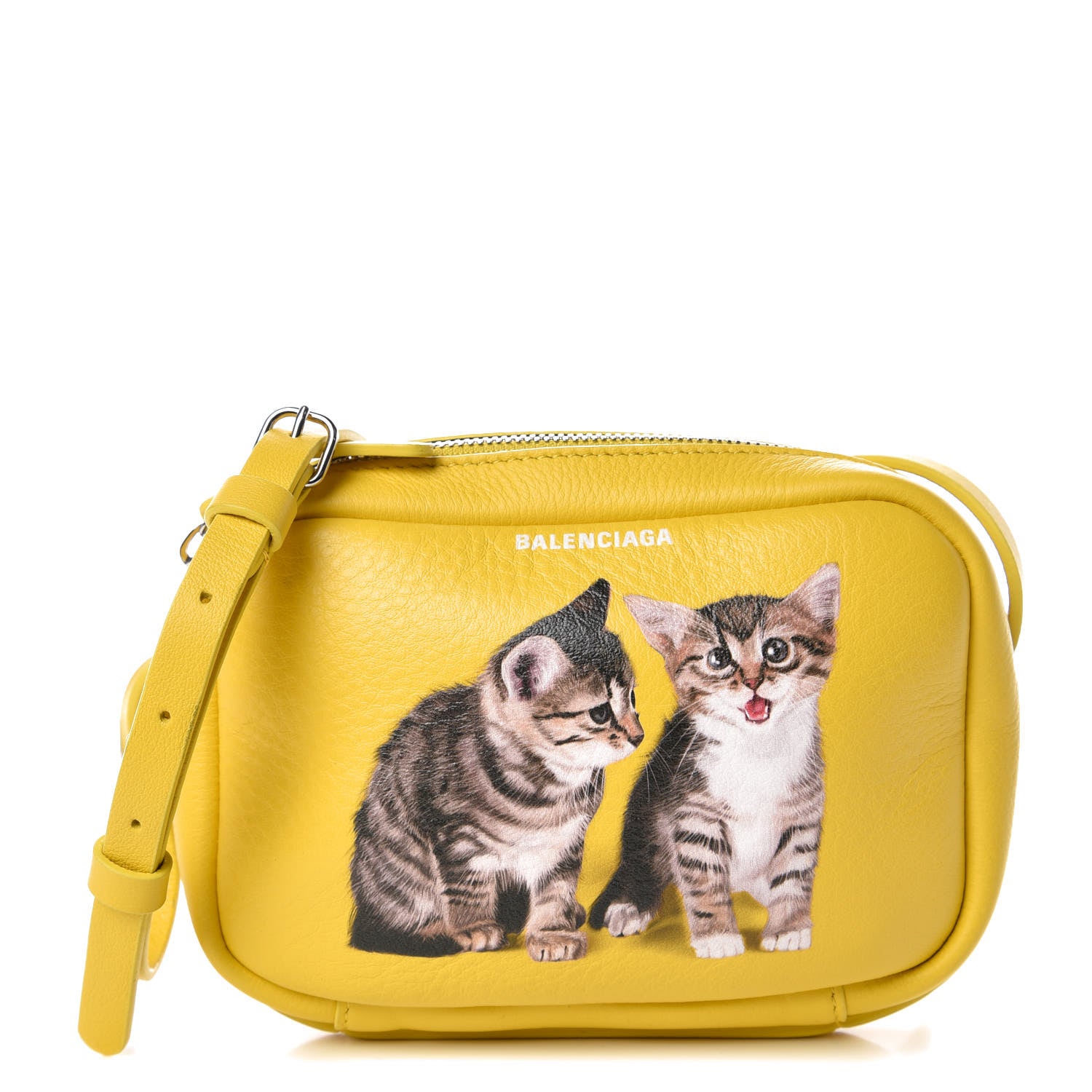 Balenciaga Calfskin XS Everyday Kittens Camera Bag Jaune 1 of 10