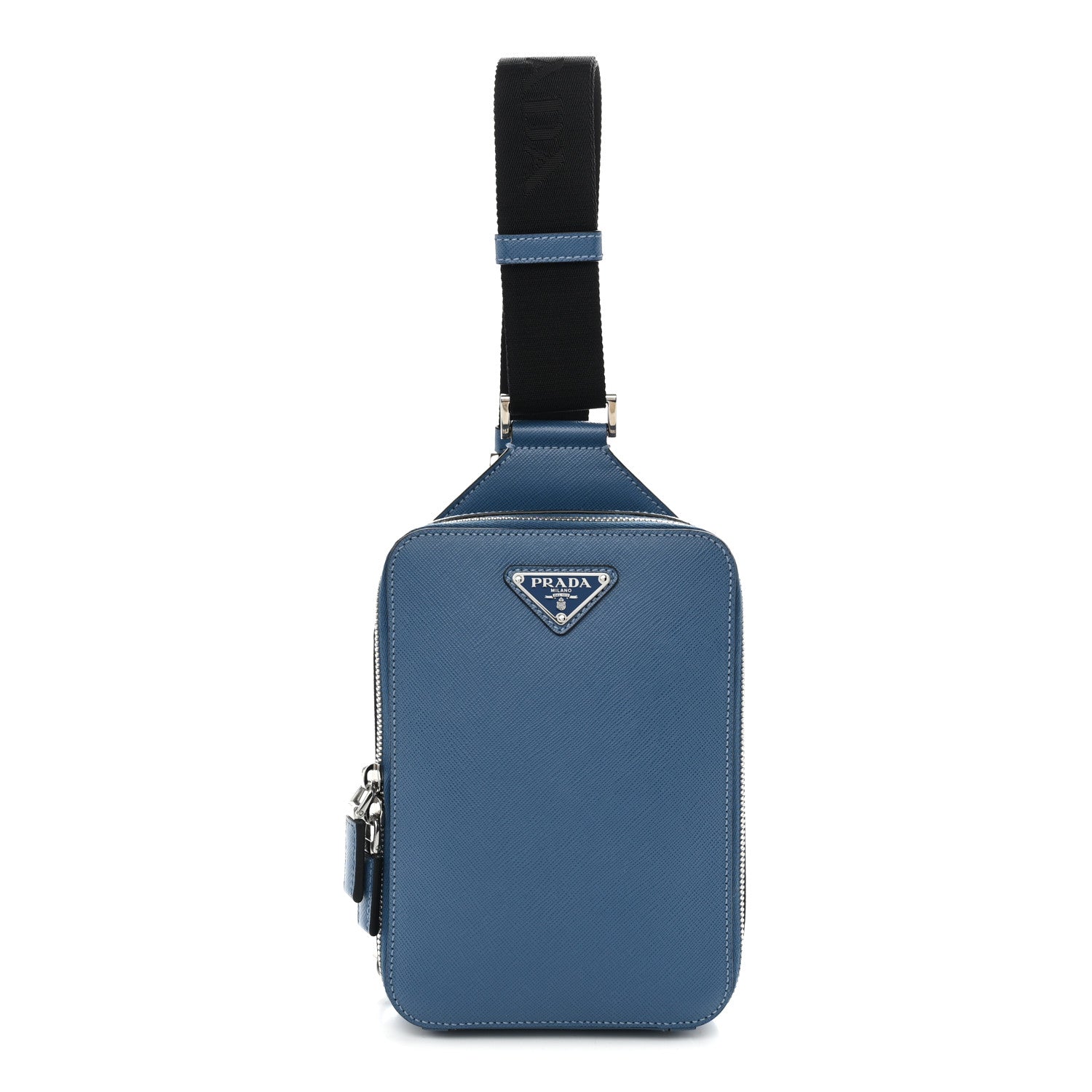 Prada Saffiano Brique Sling Bag Blue 1 of 9