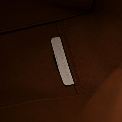 Stella McCartney Eco Alter Tiger Print Perforated Logo Tote Bag Brown Ivory 7 of 11