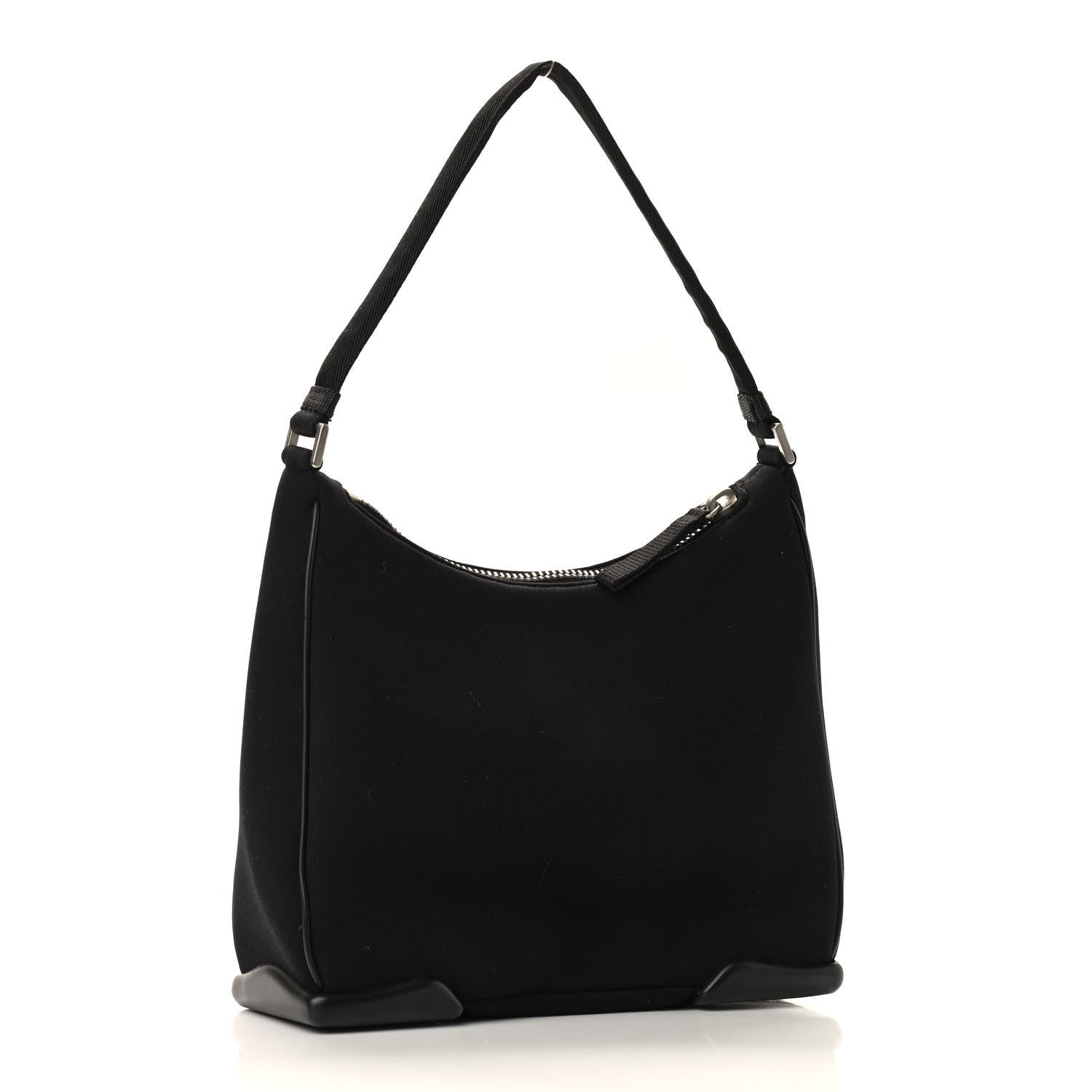 Prada Tessuto Nylon Shoulder Bag Black 2 of 7