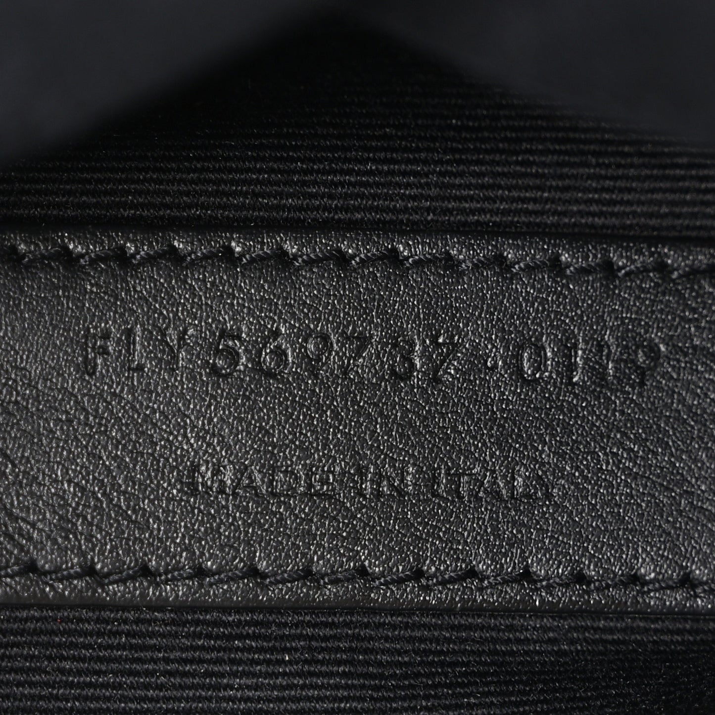 Grain De Poudre Monogram Belt Bag Black