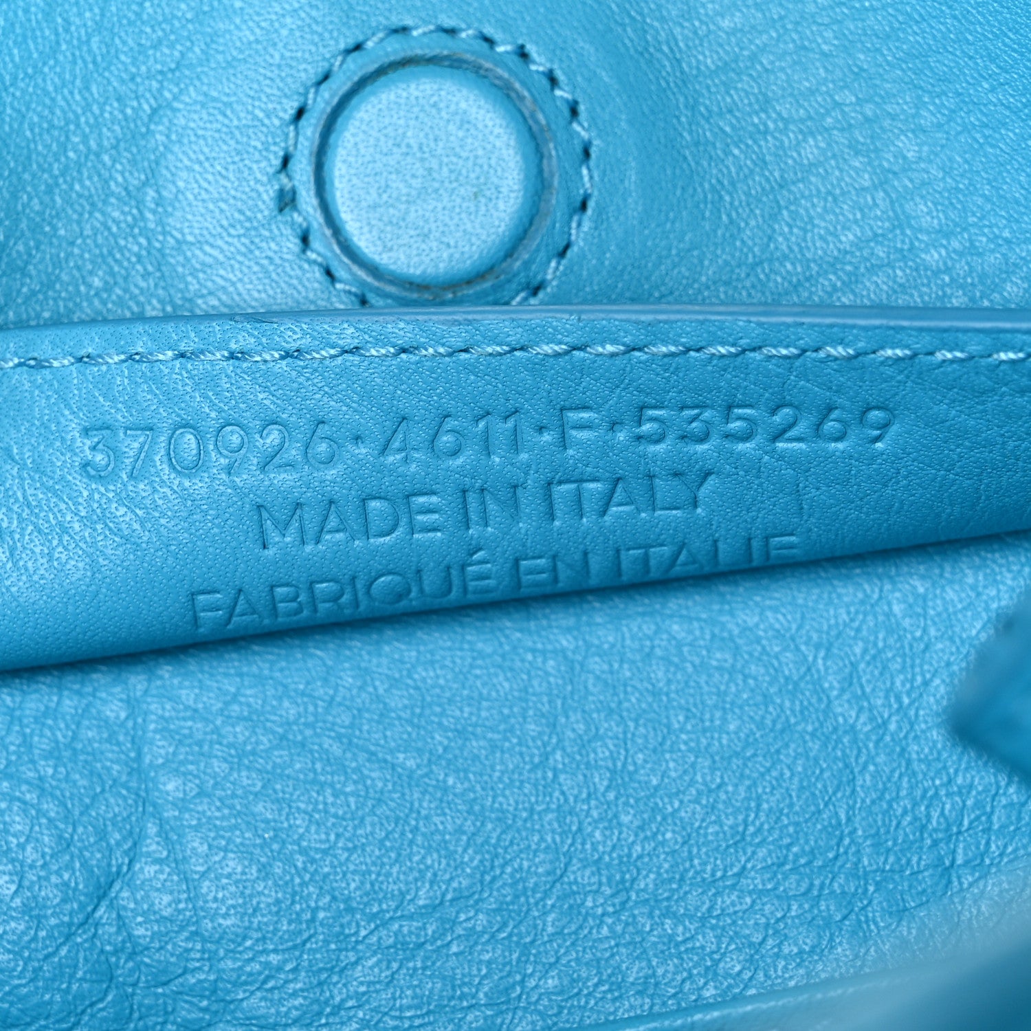 Balenciaga Supple Calfskin Papier A6 Zip Around Tote Bleu Caraibes 19 of 25