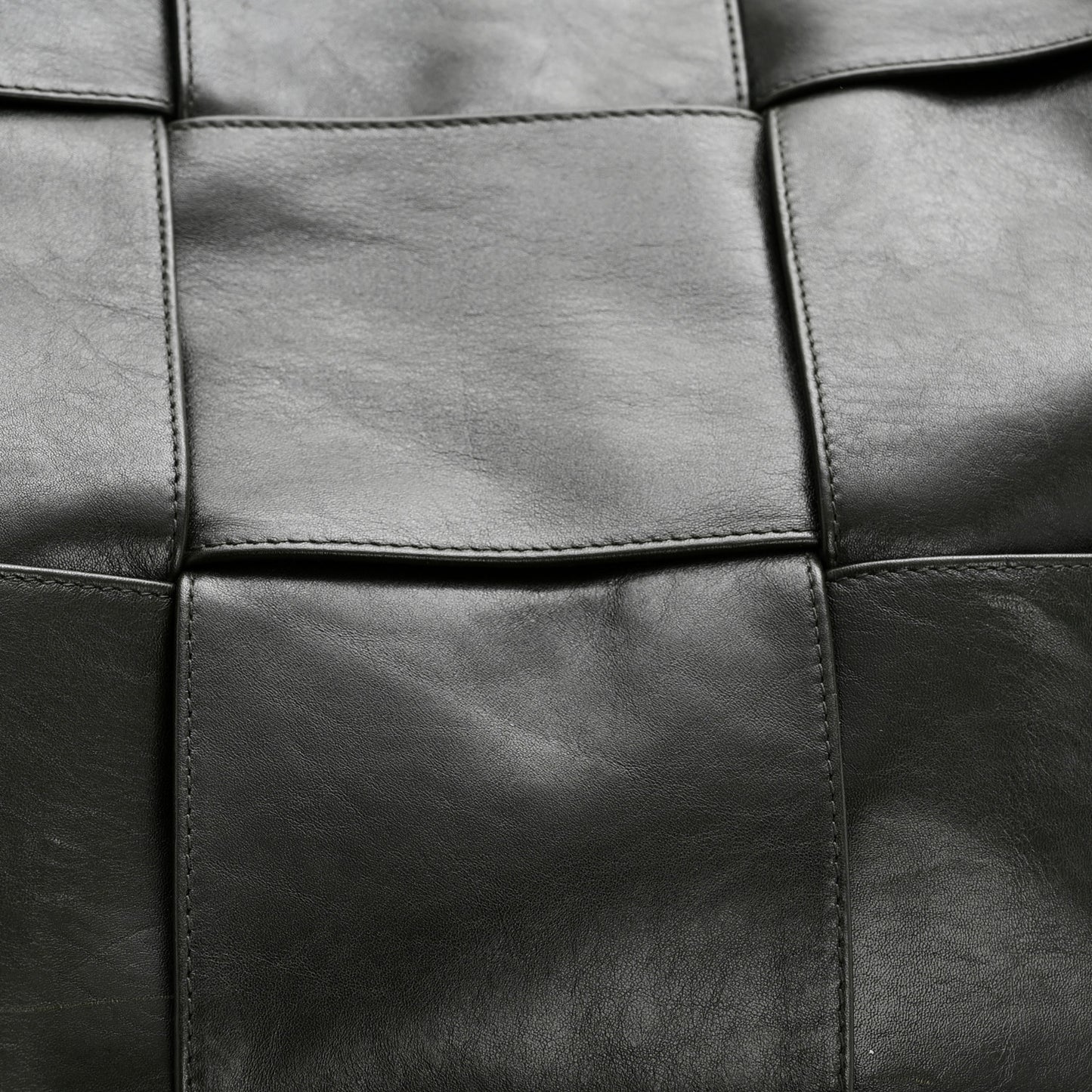 Paper Calfskin Maxi Intrecciato Large Arco Tote Dark Green