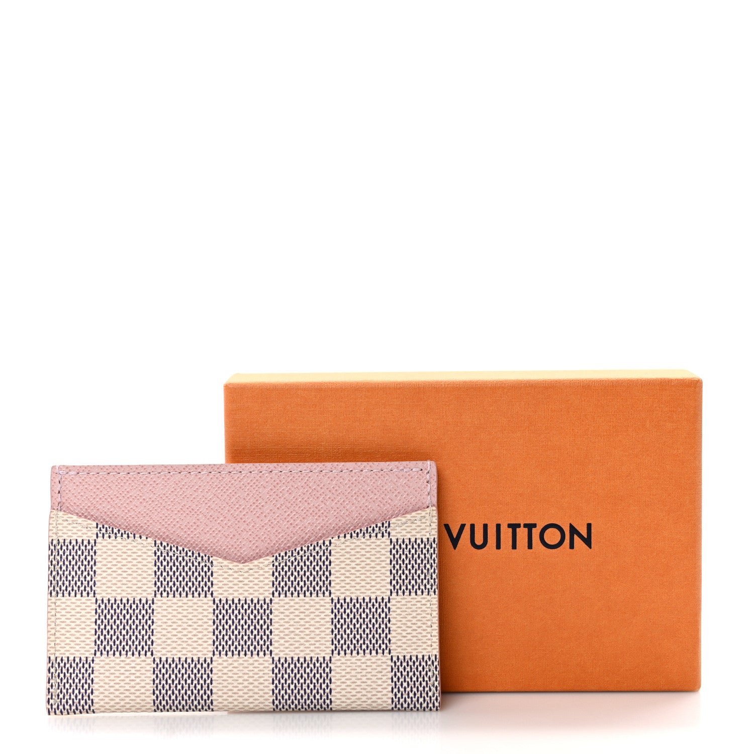 Louis Vuitton Damier Azur Daily Card Holder Rose Ballerine 7 of 7