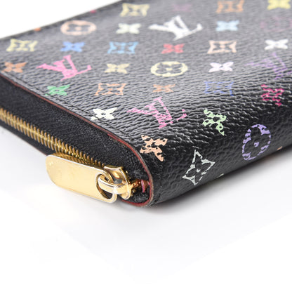 Louis Vuitton Monogram Multicolor Zippy Coin Purse Black Grenade 5 of 11