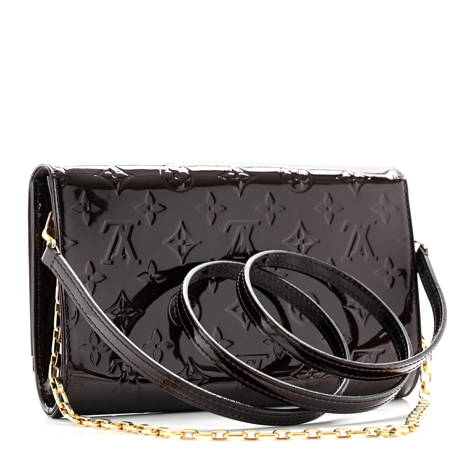 Louis Vuitton Vernis Ana Clutch Amarante 2 of 11
