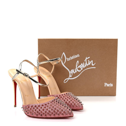 Christian Louboutin Metallic Baila Spike 100 Pumps 37 Poudre Bronze 8 of 8