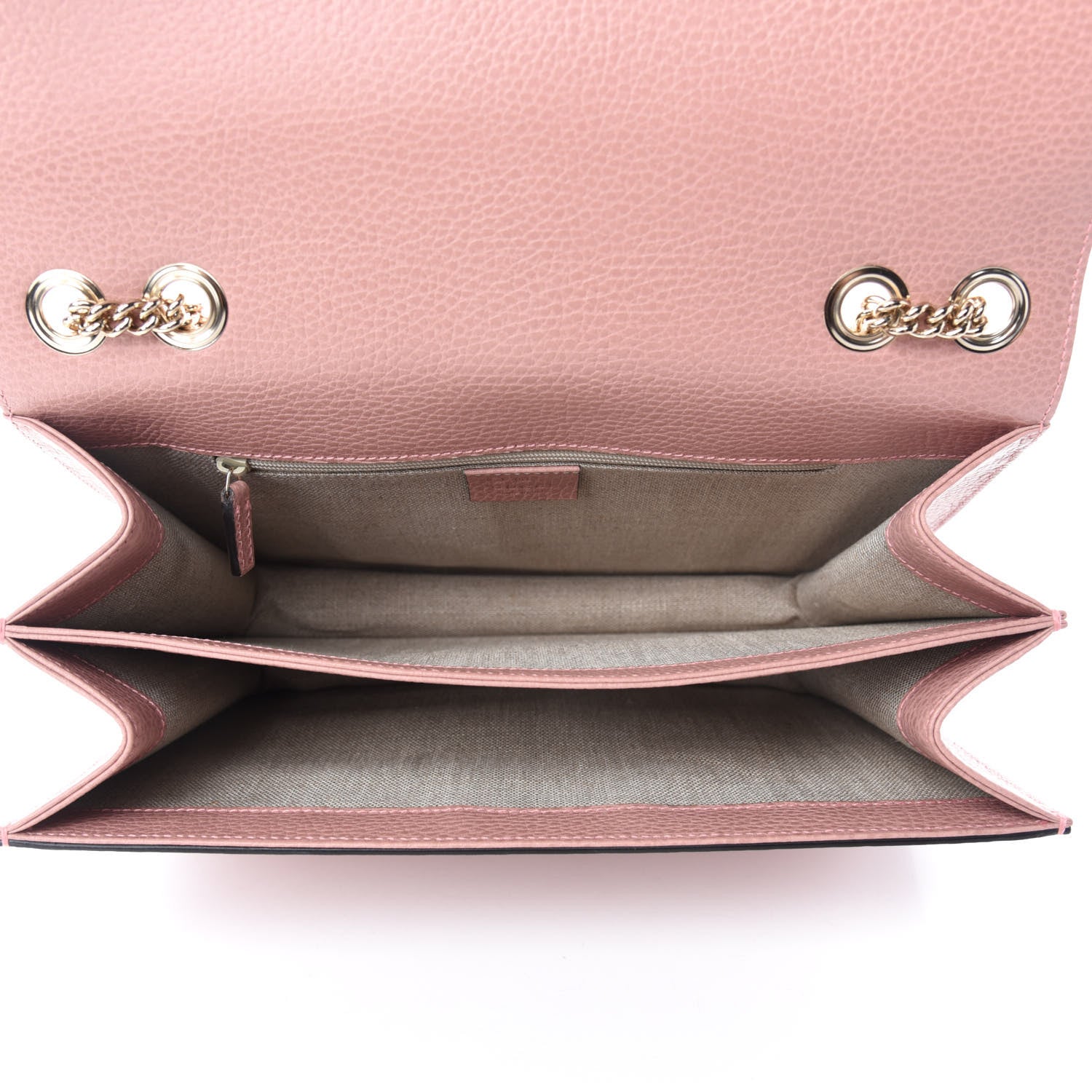 Gucci Dollar Calfskin Interlocking G Shoulder Bag Soft Pink 5 of 10