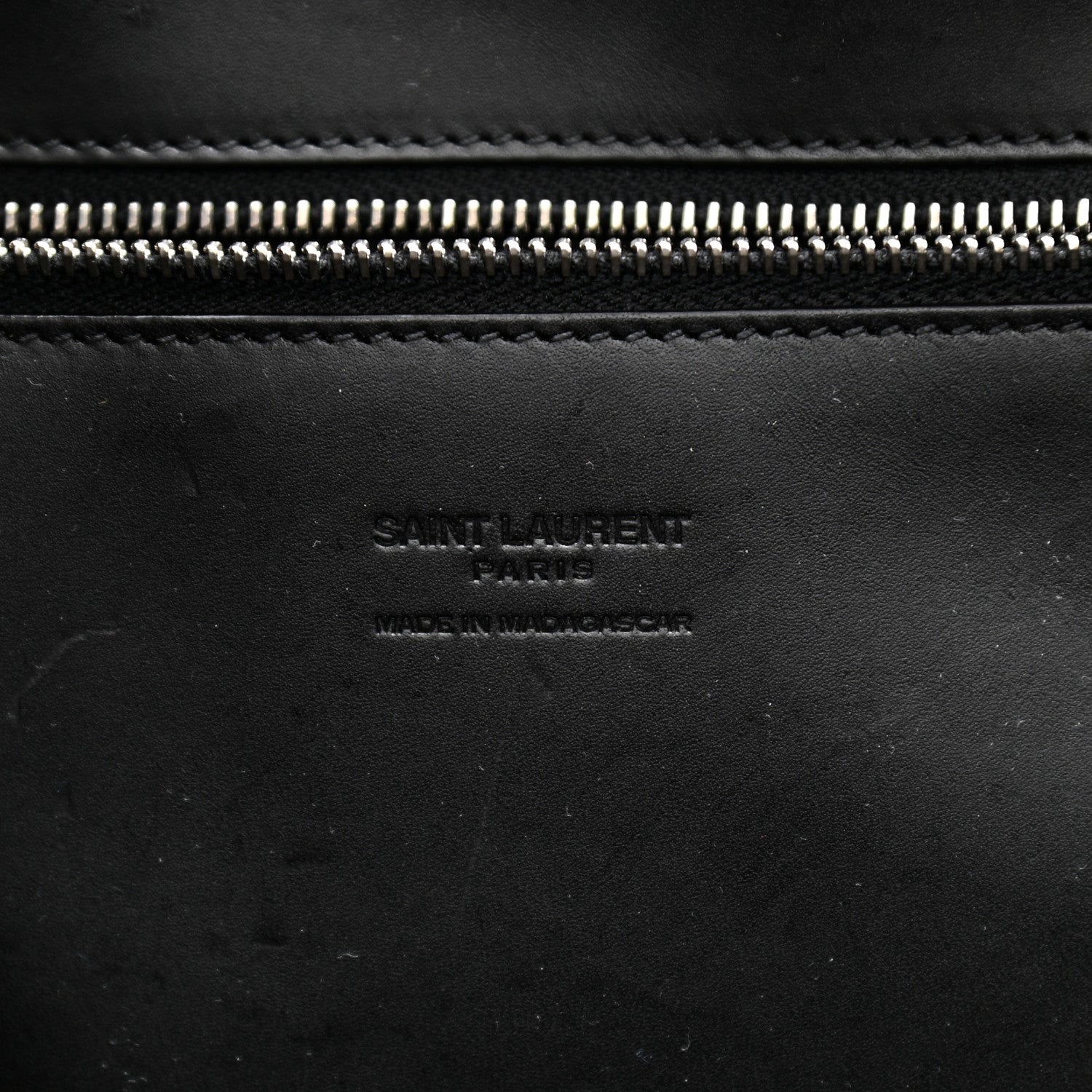 Saint Laurent Raffia Medium Panier Bag Black 6 of 10