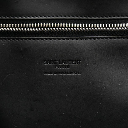 Saint Laurent Raffia Medium Panier Bag Black 6 of 10