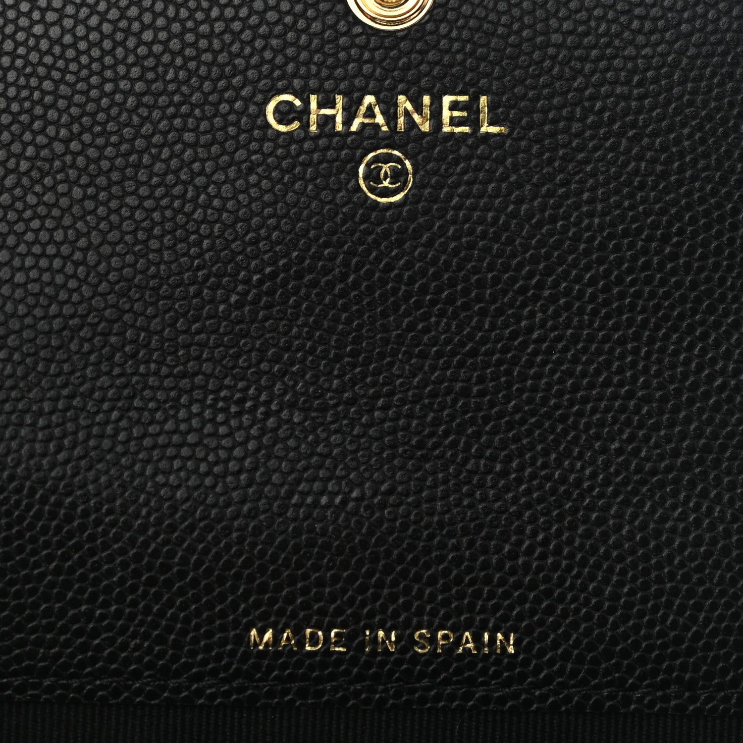 Chanel Caviar Quilted Enamel Coco Casino Flap Card Holder Wallet Black 6 of 8