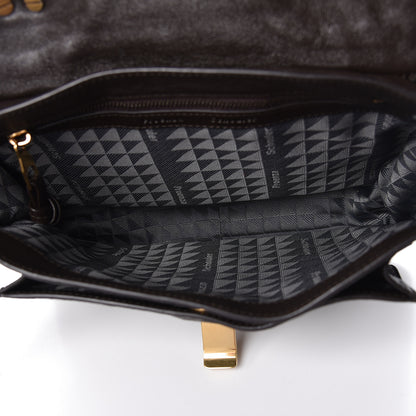 Proenza Schouler Lambskin Tiny Fringe Lux PS1 Satchel Dark Chocolate 5 of 10